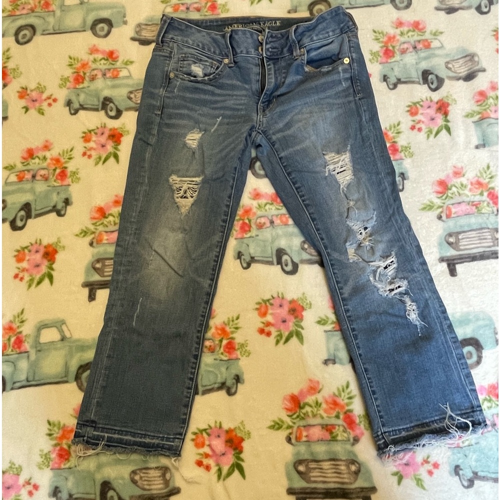 Super Stretch ripped Capris